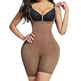 Lover-Beauty Women High-Waist Tummy Control Panty Shapewear Body Shaper Seamless Thigh Slimmer Brown XS/S