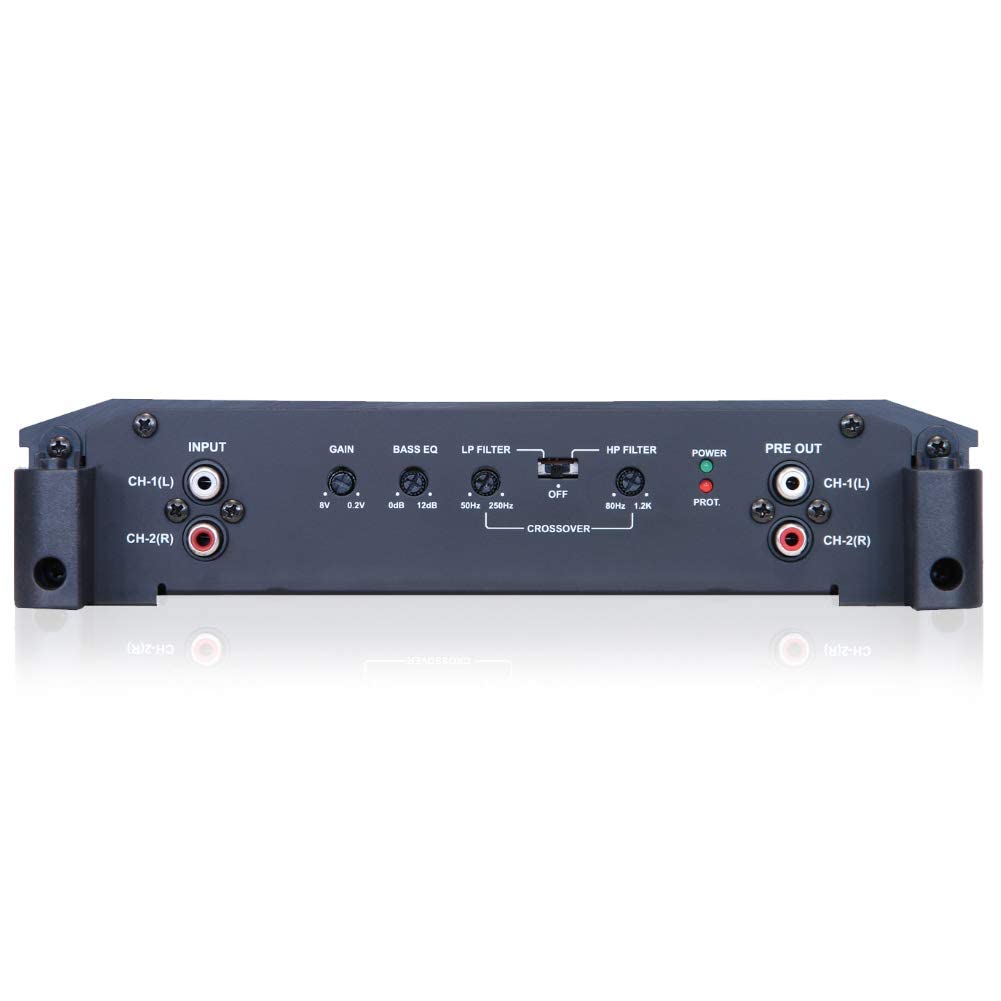 1 amplificatore 2 canali compatibile con ALPINE BBX-T600 BBXT600 classe ab 2 x 70 watt rms a 2 ohm 300 watt max con bass eq, stabile a 2 ohm auto, 1 pezzo