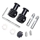 Wall Hung Toilet Fixing Bolts Repair Screws Accessories Toilet Bowl Accessory Connector Tool Fittings Fixing Kits For Bathroom(Black)