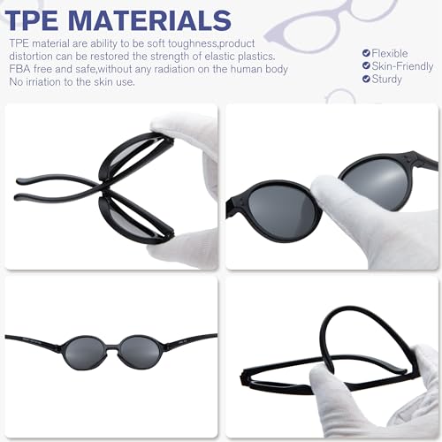 Polarized Baby Sunglasses with Strap - Unbreakable Infant Sunglasses for Newborn Toddler Boys Girls Age 0-24 Months4