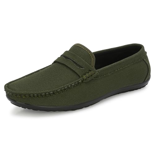 Image of Stylelure Eco Friendly & Light Weight Flexible Mesh Knit Loafers Driving Shoes for Men