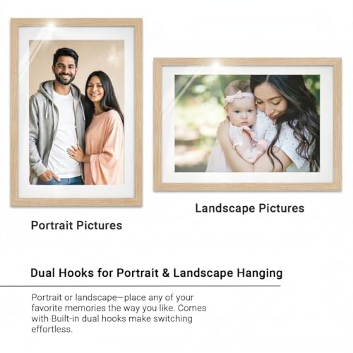 Image of HOTHOUSE Wooden Photo Frame for Wall Decor | Aesthetic Frame for Living Room & Office | Certificate Frame A4 Size | Photo Frame for Home Decoration | Set of 9 (BROWN, Pack of 9)