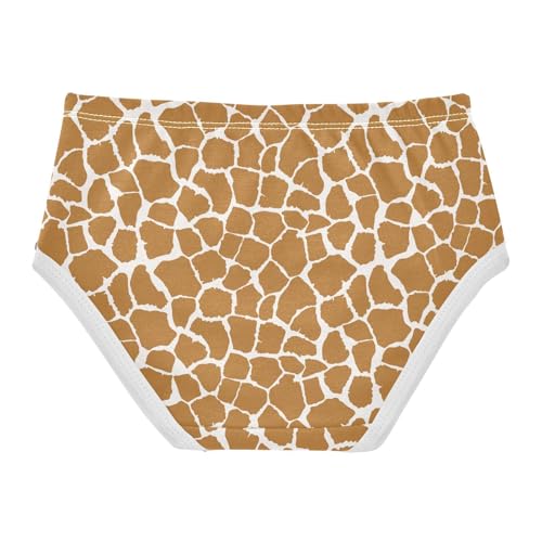 Girls' Underwear Giraffe Print Cotton Stretch Comfort Toddler Panties2