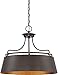 Quoizel FV2824WT Fairview Metal Drum Pendant Lighting, 4-Light, 400 Watts, Western Bronze (21" H x 24" W)