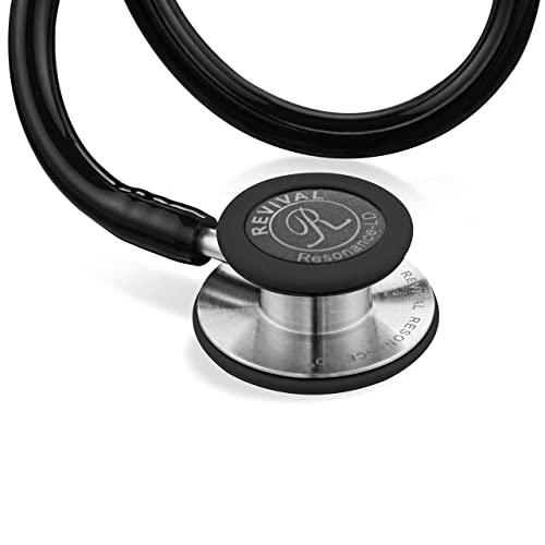 Dual Head Stethoscope For Doctors Nurses Emt Medical Students : Resonance (Black) #TOP5
