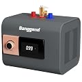 Ganggend Mini Tank Water Heater Electric, 2.5 Gallons Small Under Sink Water Heater for Point of Use Instant Hot Water 110V 1500W, Wall or Floor Mounted