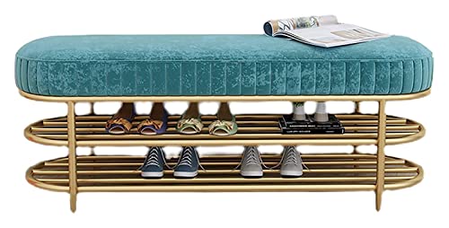 Meuble à chaussures banc compact à 2 niveaux pour optimiser les petits espaces