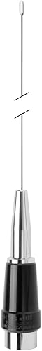 Antena sintonizable UHF 340-520MHz, 3.4 dBi GMRS Stainlees Steel Whip Antena de radio móvil PL259 Plug