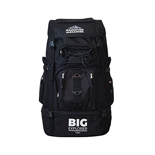 Haughton Alexander: Mochila de senderismo y acampada  120  extra grande  para festivales