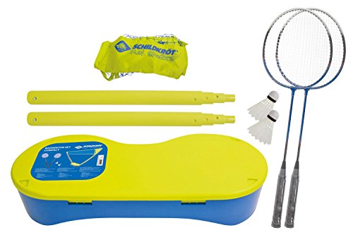 Schildkröt Funsports Set de Badminton Compact, Comprenant Filet, 2 Raquettes et 2 Volants, dans Un Étui de...
