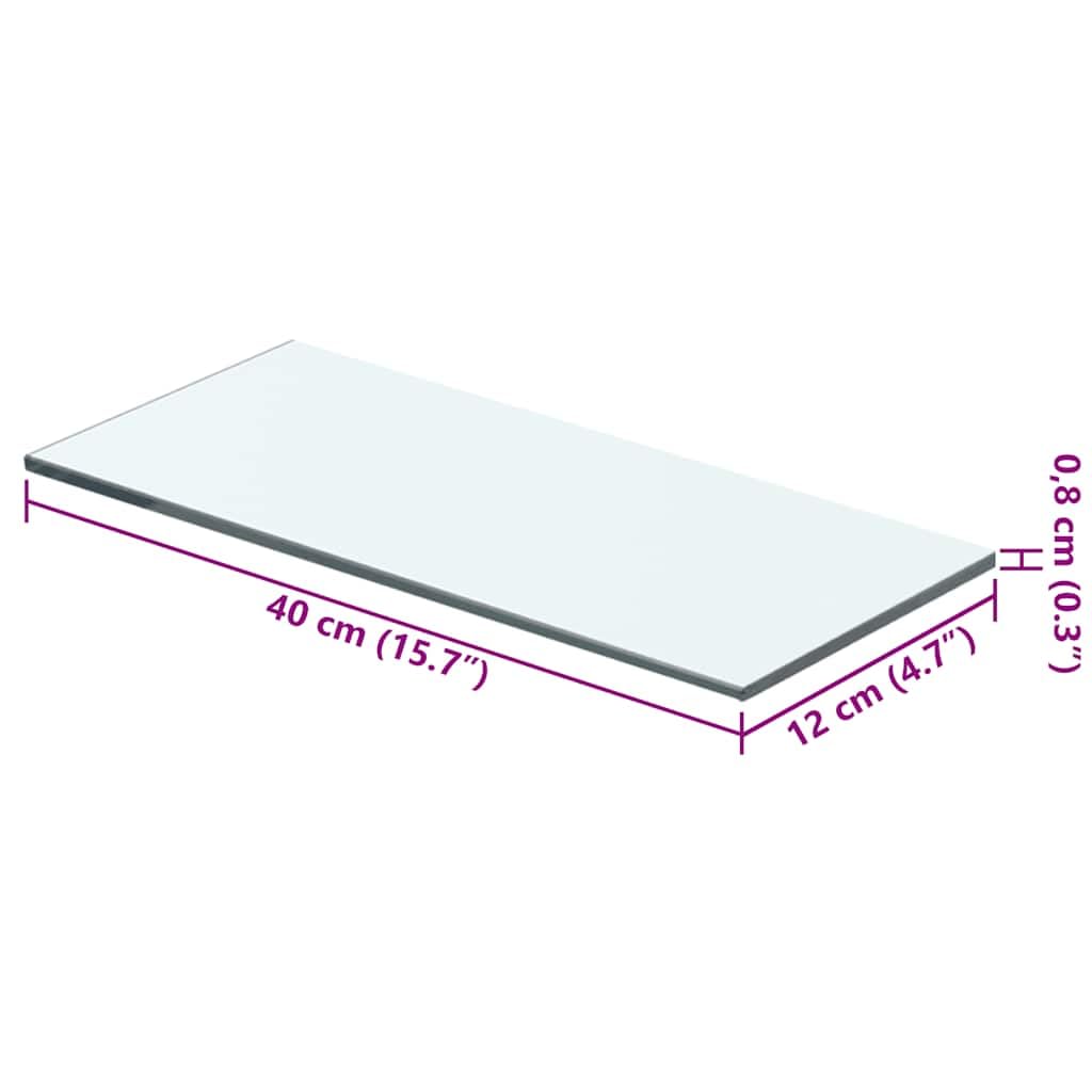 Regaln Transparentes 40 x 12 cm Wandregal für Badezimmer, Ersatz, klares Acryl, mehrfach, stilvolle und langlebige Aufbewahrungslösung