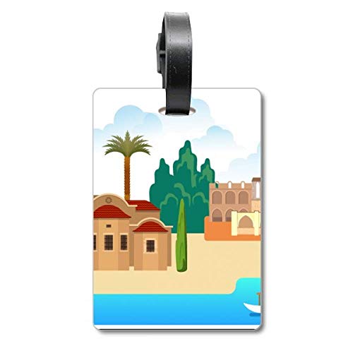 Étiquette valise de tourisme - Porte-nom élégant pour bagage cabine et soute