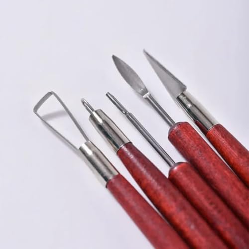 Kit Ferramenta Escultura Modelagem Argila Clay Ceramica 6pçs
