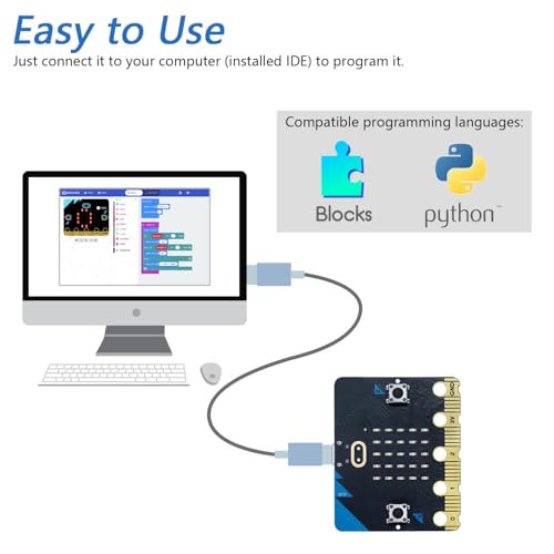 Image of Freenove BBC Micro:bit V2 Development Board, Blocks and MicroPython Code, Detailed Tutorial, Example Projects, microbit