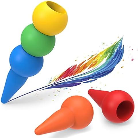 MEKO Kids Stylus Pens for Touch Screens, 5 Pack Colorful Gourd Capacitive iPad Pen, Rubber Stylus Pen for Kids Fire Tablet, iPhone iPad Air Mini Pro, Samsung, All Universal Touch Screen Devices Cover