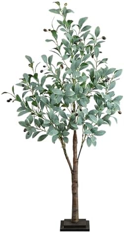 Nearly Natural 4-FT Artificial Fruiting Olive Tree with 150 Warm ...