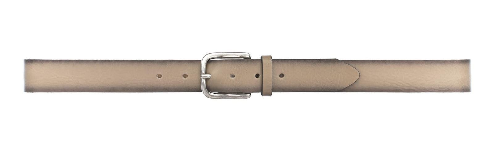 VANZETTI by BGM Herren Ledergürtel Made in Germany taupe 110
