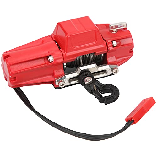 Cabrestante eléctrico para auto RC Semme con cable rojo miniatura 1