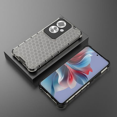 Image of Glasgow Back Case Cover Compatible with [ Oppo F25 Pro 5G ] (Stylish Design) - Black