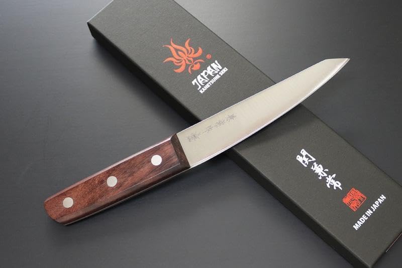 関兼常（せきかねつね）,洋包丁 | カネツネセレクト 包丁 KC-336 腸サキ KC-335 関兼常作 ローズ柄 骨透 丸 140mm
