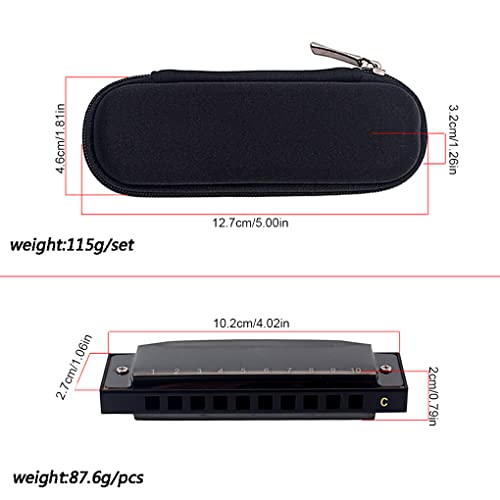 lopituwe Diatonic Blues Harmonica Key of C Design unique Orgue à bouche à réponse Excellente qualité Dix trous pour les débutants - Les Beatles, Paul McCartney, John Lennon, RIngo Starr, George Harrison lopituwe Diatonic Blues Harmonica Key of C Design unique Orgue à bouche à réponse Excellente qualité Dix trous pour les débutants – Image 6