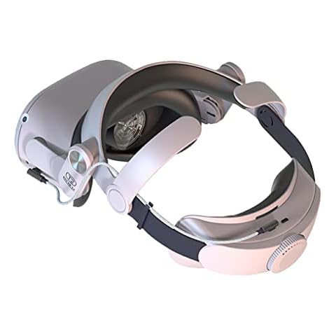 eexuujkl VR Headset Head Strap ABS Foldable Adjustable Headband Replacing Parts, with Power Supply Cover