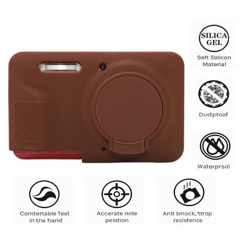 Funda de silicona para cámara Kodak FZ55 color café miniatura 4