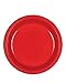 Czerwone talerze obiadowe 24ct