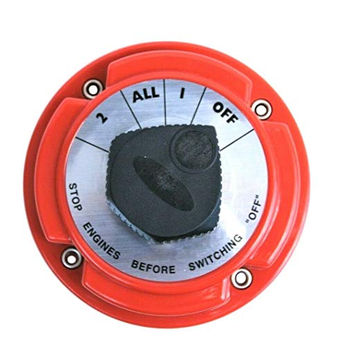 4 Position Dual Battery Selector Switch for Marine Boat RV Vehicles 8501-DP / 7-0378 / Seachoice 11501