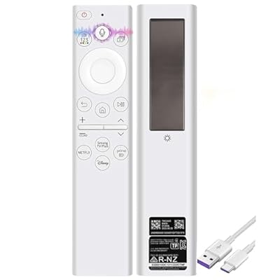 for Samsung Frame TV Remote, for 2018-2025 Samsung Remote Control for Smart TV with Voice Control. with Solarcell. 2-Year Warranty.