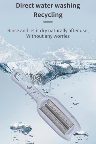Image of Pet Hair Remover Roller, Reusable Dog & Cat Fur Remover, Portable Lint Rollers Multi-Surface Fur Removal Tool, Cat and Dog Hair Remover for Couch, Carpet, Clothing and Bedding (White)