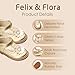 Felix & Flora Toddler Little Girl Gold Mary Jane Dress Shoes - Ballet Flats for Flower Girl Party School Shoes(Gold,10 Toddler)