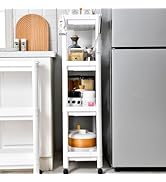 Amazon.co.jp: DIHACOZ キッチンワゴン 隙間収納 【幅調節可能＆高い