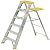 Stepladder,360,H 5 ft.,Spread 35-1/2 in
