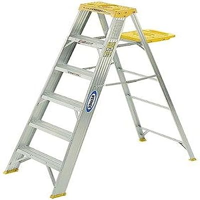 Stepladder,360,H 5 ft.,Spread 35-1/2 in