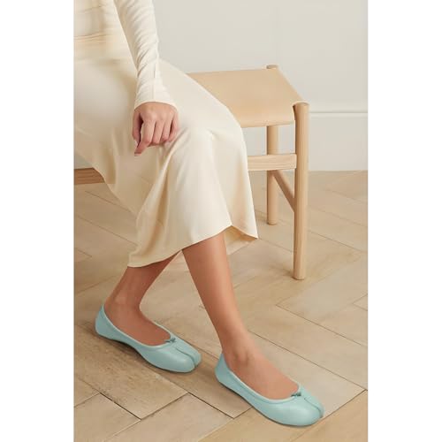 Image of Tabi Shoes Women Split Toe Shoes Wide Width Ballet Flats Comfort Casual Work Shoes for Women Office