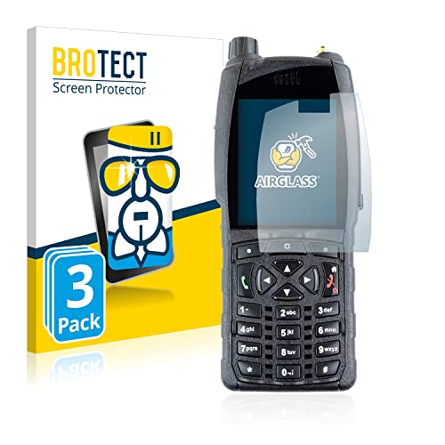 brotect Glass Screen Protector Film Compatible with Sepura SC20 (3 Pack) - Glass-Foil 9H Protection [Scratch Resistant, High Clarity]