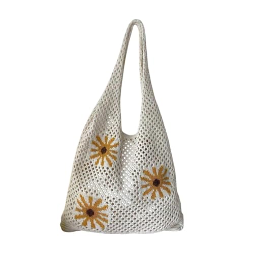 Knitted Underarm Tote Bag Chic for Women Lady for Shopping Seaside Indoor Dating