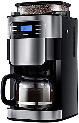 QJRGUY Filter Household Appliances Maker 15 Cup Timer Mode And Auto Off Function Grind Coffee Machine with Removable Basket Stainless Steel