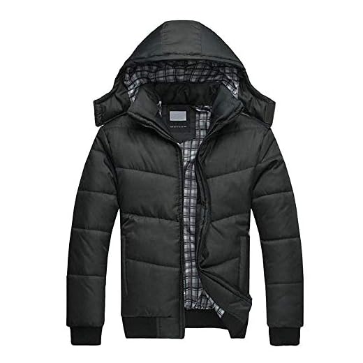 Veste A Capuche Homme Manteau Hiver Chaud ÉPais en Coton Mode Pas Cher A Manche Longues Grand Taille Doudoune Parka Zippe Blouson