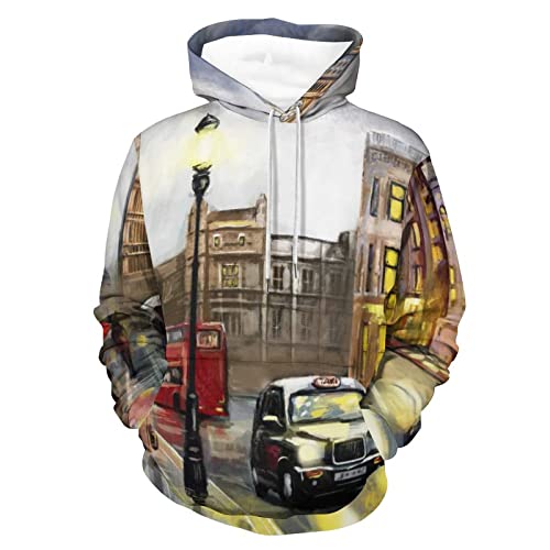Sweat à capuche UMENG pull manches longues sweat-shirt chaud vêtement unisexe taille S