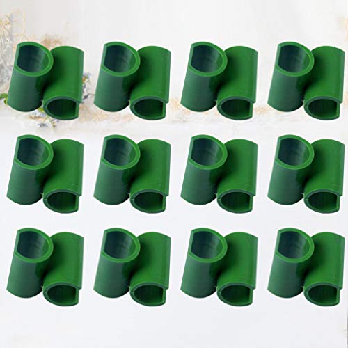 BESTonZON 50 Stuks Plant Trellis Connector Clips Groen Plastic Bloem Rotan Gesp Clip Klimmen Wijnstok Connector Beugel… - Image 4