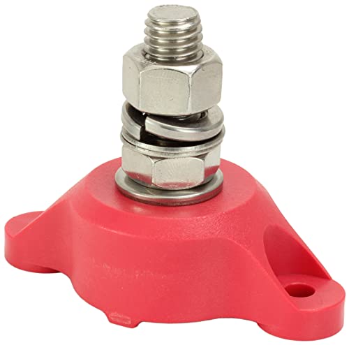 Bloc de jonction en acier inoxydable 1/2" rouge pour câblage électrique