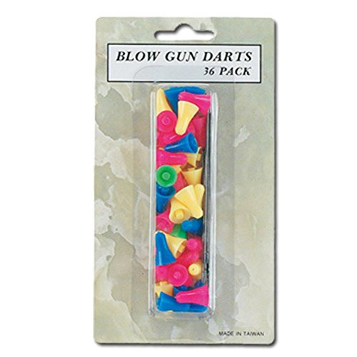 Armory Replicas™ Steel Blowgun Darts - 36 Pack, 3 Inch Long, Sharp Point, Cone Accelerator for Accurate Shooting