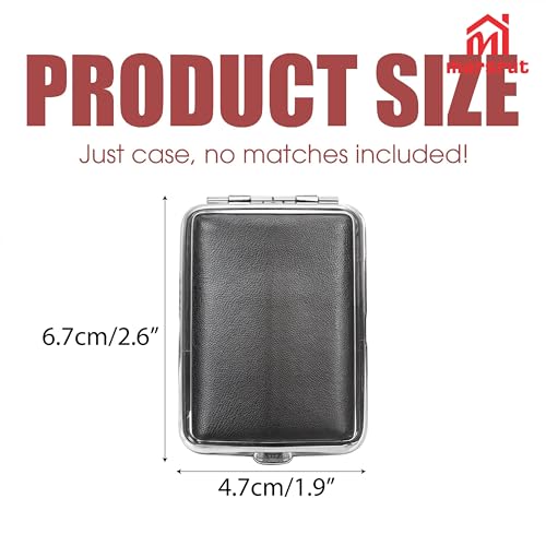 Metal Match Box Case Stainless Steel Matchboxes with Friction Plate Striker - Black  
Stainless Steel Matchboxes with Fr 