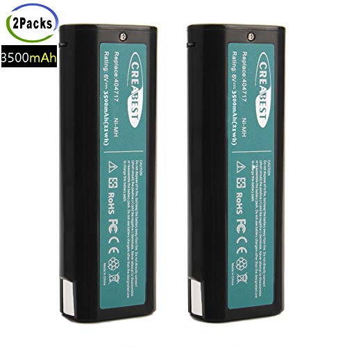 Creabest 2Pack 6V 3.5Ah Ni-MH Repalcement Battery for paslode 404717 900420 BCPAS-404717 404400