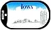 SMART BLONDE Iowa State Blank Novelty Metal Dog Tag Necklace DT-2230