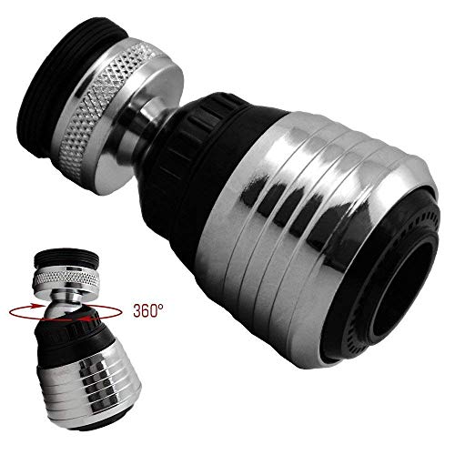 FOONEE - Aireador de Grifo Giratorio de 360 Grados, tapón de Ahorro de Agua para Cocina, Cuarto de baño, Desmontable, aerógrafo, Grifo y Conector difusor, Boquilla de Filtro Adaptador de Malla