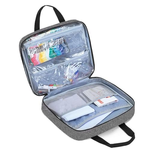 Sac de rangement pour broderie avec compartiments et étui portable - 6
