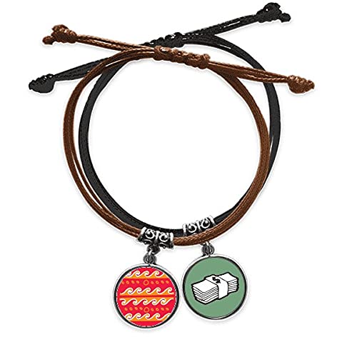Pulsera de cuero tótems de México Fire Wave el regalo ideal de la civilización